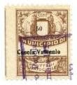 Marca da Bollo del Comune di CASOLA VALSENIO su Carta Bianca Sottile di dimensioni 19 x 24 mm