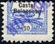 Marca da Bollo del Comune di CASTEL BOGLIONE su Carta Bianca di dimensioni 15 x 15 mm
