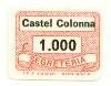 Marca da Bollo del Comune di CASTEL COLONNA su Carta Bianca di dimensioni 18,5 x 14 mm