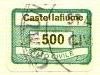 Marca da Bollo del Comune di CASTELLAFIUME su Carta Bianca di dimensioni 10 x 13 mm