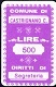 Marca da Bollo del Comune di CASTRIGNANO DE GRECI su Carta Bianca di dimensioni 20 x 32 mm