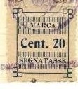 Marca da Bollo del Comune di CATENANUOVA su Carta Bianca di dimensioni 26 x 31 mm