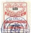 Marca da Bollo del Comune di CELLE DI BULGHERIA su Carta Bianca di dimensioni 19 x 21 mm