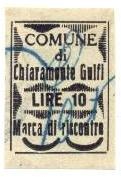 Marca da Bollo del Comune di CHIARAMONTE GUFI su Carta Bianca Sottile di dimensioni 24 x 32 mm