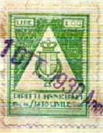 Marca da Bollo del Comune di CIMITILE su Carta Bianca di dimensioni 23 X 30 mm