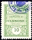 Marca da Bollo del Comune di CLUSONE su Carta Bianca Sottile di dimensioni 22 x 29 mm