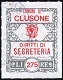 Marca da Bollo del Comune di CLUSONE su Carta Bianca di dimensioni mm