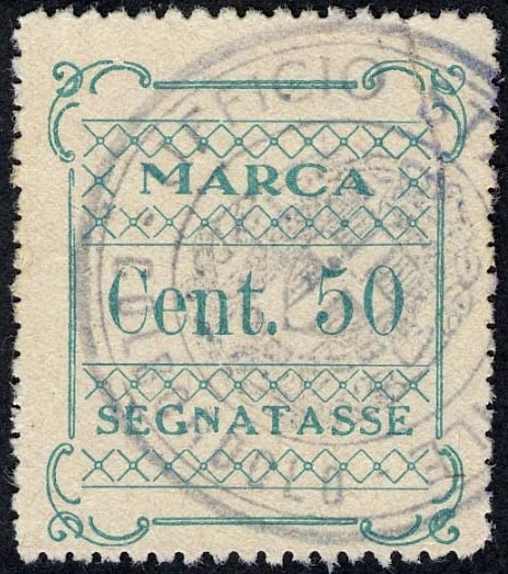 Marca da Bollo del Comune di COLBORDOLO su Carta Bianca di dimensioni 24 x 29 mm