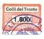 Marca da Bollo del Comune di COLLI DEL TRONTO su Carta Bianca di dimensioni 19 x 13 mm