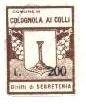Marca da Bollo del Comune di COLOGNOLA AI COLLI su Carta Bianca di dimensioni 16 x 21 mm