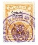 Marca da Bollo del Comune di CORTE DE CORTESI CON CIGNONE su Carta Bianca Sottile di dimensioni 22 x 29,5 mm