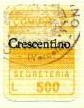 Marca da Bollo del Comune di CRESCENTINO su Carta Bianca di dimensioni 15 x 20 mm