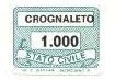 Marca da Bollo del Comune di CROGNALETO su Carta Bianca di dimensioni 18,5 x 14 mm