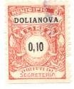 Marca da Bollo del Comune di DOLIANOVA su Carta Bianca Sottile di dimensioni 19 x 25 mm