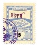 Marca da Bollo del Comune di ESTE su Carta Bianca di dimensioni 21,5 x 29 mm