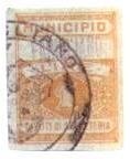 Marca da Bollo del Comune di FARIGLIANO su Carta Bianca di dimensioni 22,5 x 29,5 mm