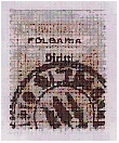 Marca da Bollo del Comune di FOLGARIA su Carta Bianca di dimensioni 24 x 30 mm
