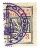 Marca da Bollo del Comune di FOLLONICA su Carta Bianca di dimensioni 21,5 x 31 mm