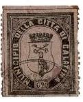 Marca da Bollo del Comune di GALATINA su Carta Bianca di dimensioni 24 x 29,5 mm
