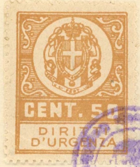Marca da Bollo del Comune di GHILARZA su Carta Bianca Sottile di dimensioni 24,5 x 31,5 mm