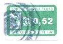 Marca da Bollo del Comune di GIOIA TAURO su Carta Bianca di dimensioni 24 x 15 mm