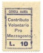 Marca da Bollo del Comune di GIOIOSA MAREA su di dimensioni 23 x 34 mm