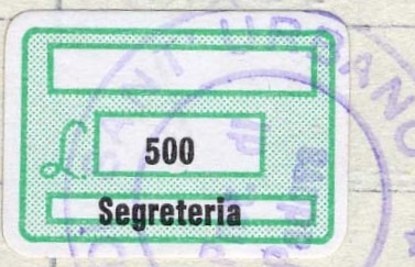 Marca da Bollo del Comune di GODEGA DI SANT URBANO su Carta Bianca di dimensioni 19 x 13,5 mm