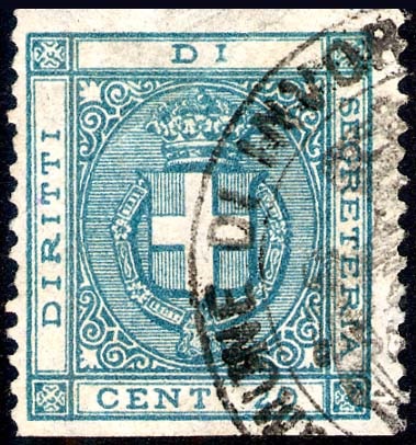 Marca da Bollo del Comune di INVORIO su Carta Bianca Sottile di dimensioni 22 x 25 mm