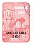 Marca da Bollo del Comune di IRSINA su Carta Bianca di dimensioni 21 x 31,5 mm