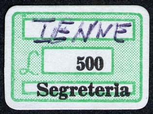 Marca da Bollo del Comune di JENNE su Carta Bianca di dimensioni 19 x 14 mm