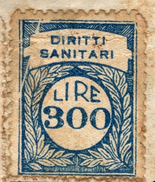 Marca da Bollo del Comune di JESI su Carta Bianca Sottile di dimensioni 22,5 x 27 mm