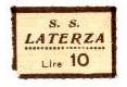 Marca da Bollo del Comune di LATERZA su Carta Bianca di dimensioni 23 x 16 mm