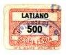 Marca da Bollo del Comune di LATIANO su Carta Bianca di dimensioni 19 x 14,5 mm