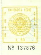 Marca da Bollo del Comune di LECCE su di dimensioni 29 x 30 mm