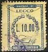 Marca da Bollo del Comune di LECCO su Carta Bianca di dimensioni 20,5 x 26,5 mm