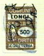 Marca da Bollo del Comune di LONGI su di dimensioni 14 x 21 mm