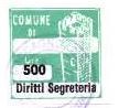 Marca da Bollo del Comune di MACCAGNO su Carta Bianca di dimensioni 20 x 20 mm