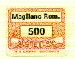 Marca da Bollo del Comune di MAGLIANO ROMANO su Carta Bianca di dimensioni 19 x 14 mm