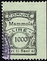 Marca da Bollo del Comune di MAMMOLA su Carta Colorata di dimensioni 19 x 25 mm
