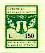 Marca da Bollo del Comune di MEZZANE DI SOTTO su Carta Bianca di dimensioni 16 x 21 mm