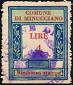 Marca da Bollo del Comune di MINUCCIANO su Carta Bianca Sottile di dimensioni 23 x 29,5 mm