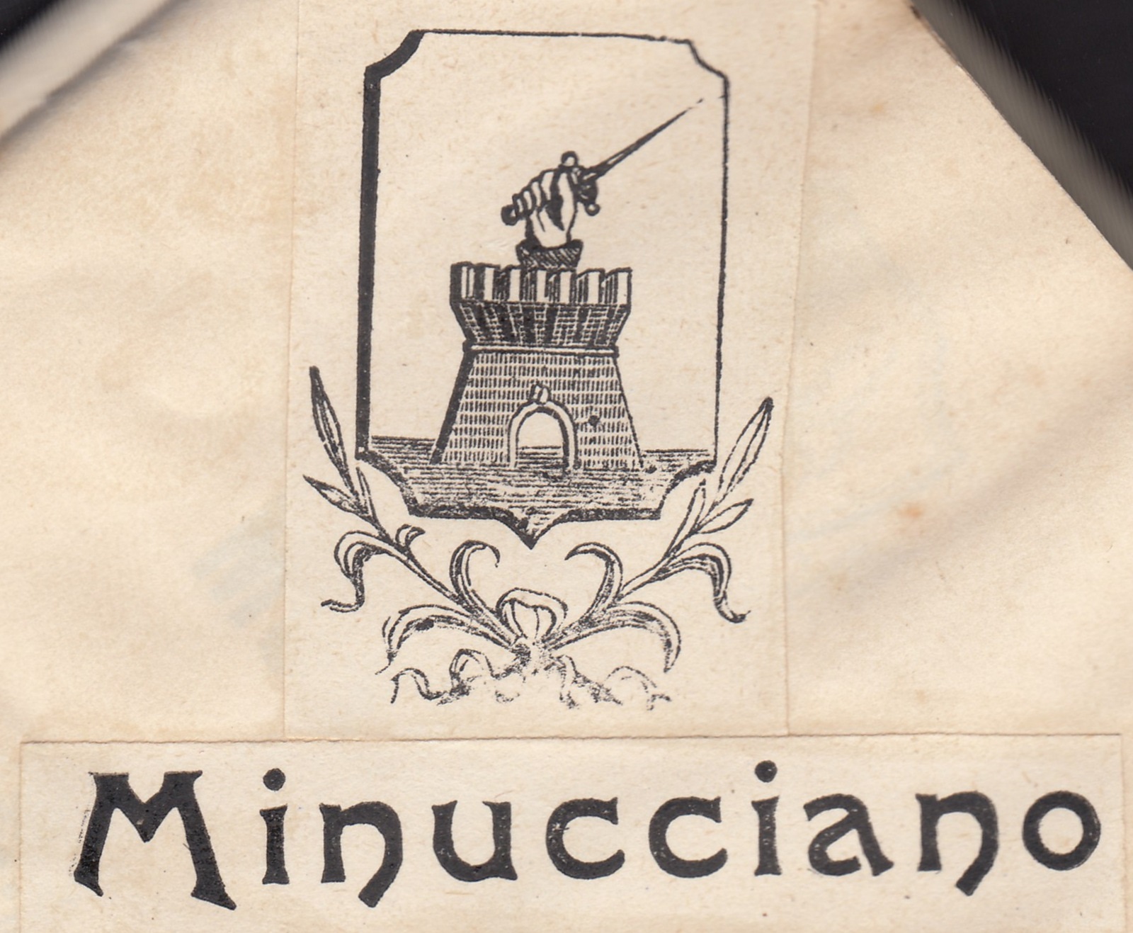 Marca da Bollo del Comune di MINUCCIANO su di dimensioni mm