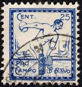 Marca da Bollo del Comune di MOLFETTA su Carta Bianca di dimensioni 20 x 20 mm