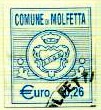 Marca da Bollo del Comune di MOLFETTA su Carta Bianca di dimensioni 19,5 x 23 mm