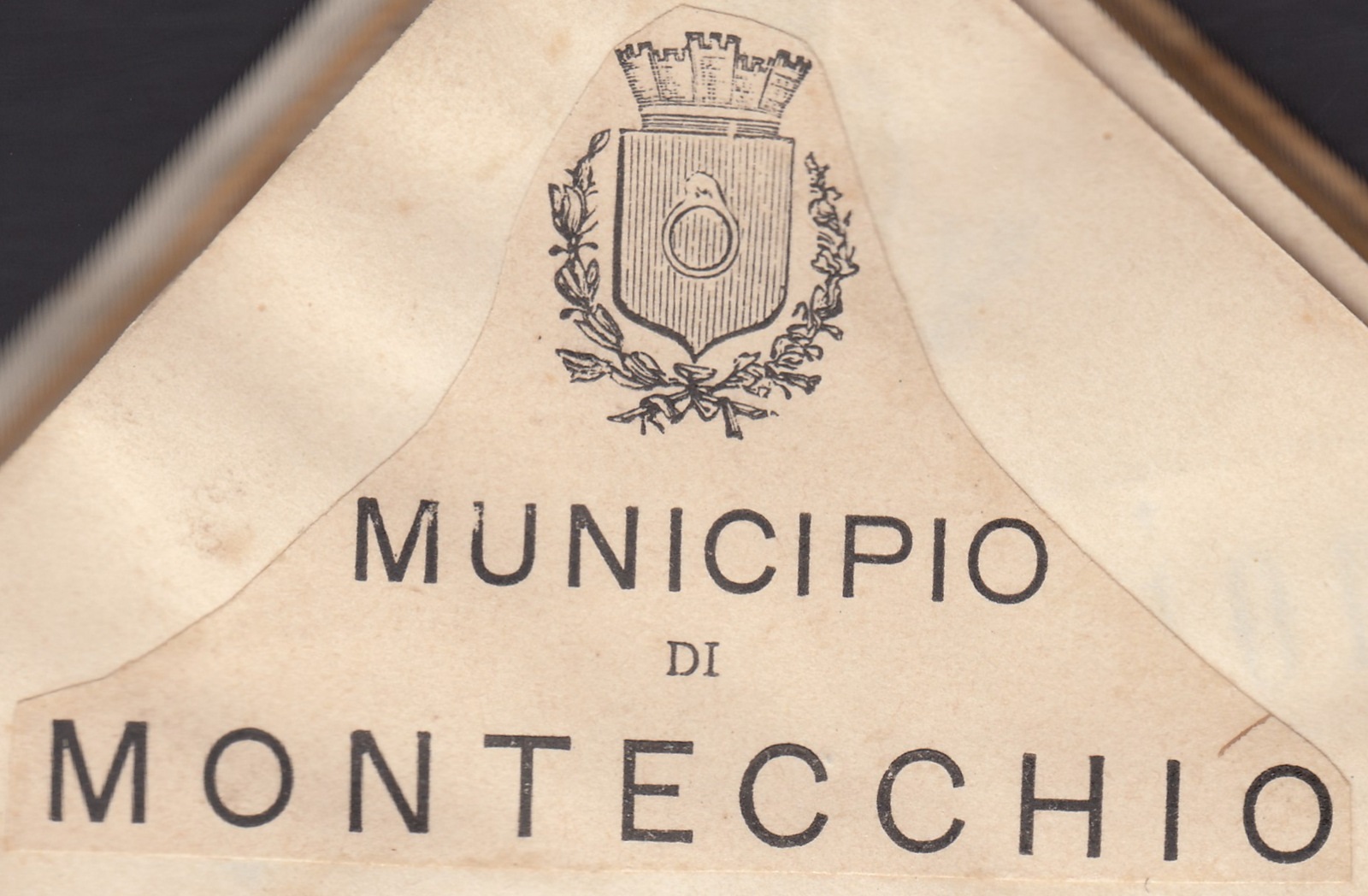 Marca da Bollo del Comune di MONTECCHIO su di dimensioni mm