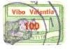Marca da Bollo del Comune di VIBO VALENTIA su Carta Bianca di dimensioni 20,5 x 13,5 mm