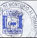 Marca da Bollo del Comune di MONTORIO AL VOMANO su Carta Bianca di dimensioni mm