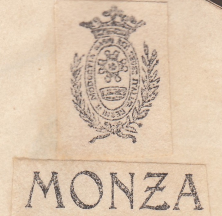 Marca da Bollo del Comune di MONZA su di dimensioni mm