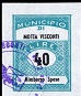 Marca da Bollo del Comune di MOTTA VISCONTI su Carta Bianca di dimensioni 22,5 x 29,5 mm