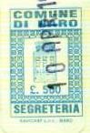 Marca da Bollo del Comune di NARO su Carta Bianca di dimensioni 18 x 28 mm
